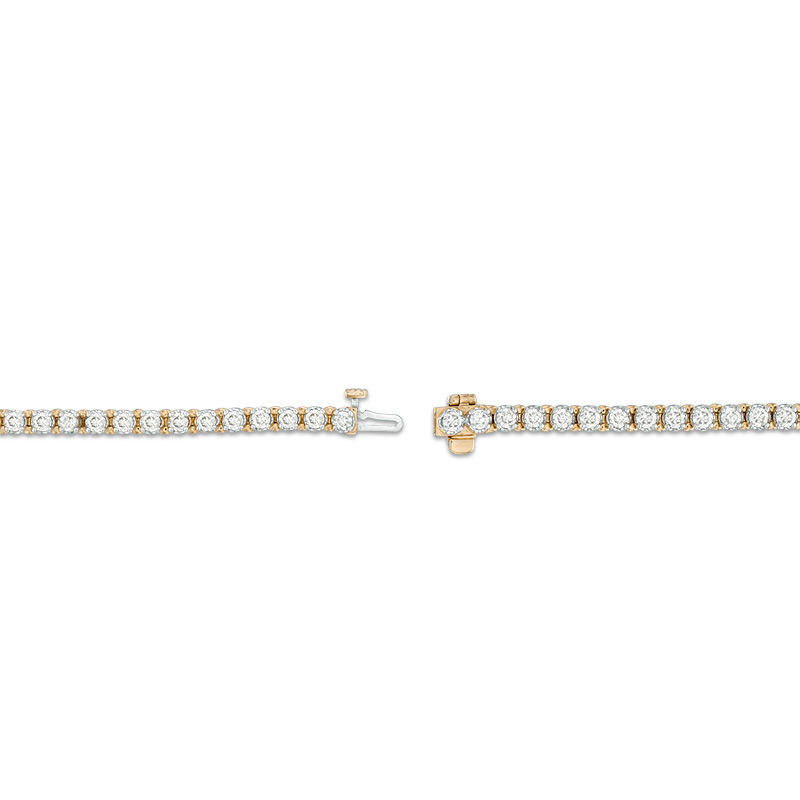 Zales 1/2 CT. T.W. Baguette and Round Diamond Tennis Bracelet in 10K Rose  Gold | Bracelets gold diamond, Black diamond bracelet, Diamond bracelet