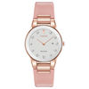 Thumbnail Image 1 of Ladies' Exclusive Citizen Eco-Drive® Axiom Diamond Rose-Tone Strap Watch with Silver-Tone Dial (Model: GA1058-08A)