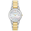 Thumbnail Image 1 of Ladies' Exclusive Citizen Eco-Drive® Axiom Diamond Accent Two-Tone Watch with Mother-of-Pearl Dial (Model: GA1059-56D)