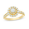 Love's Destiny by Zales 1-1/4 CT. T.W. Certified Diamond Double Frame Engagement Ring in 14K Gold (I/I1)