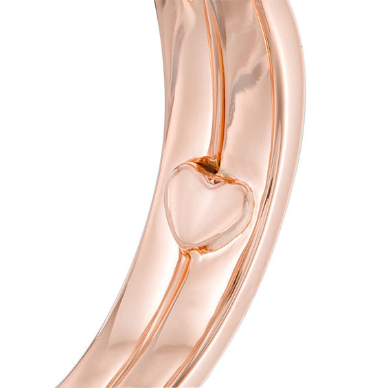 1/4 CT. T.w. Composite Diamond Frame Interlocking Bridal Set in 10K Rose Gold