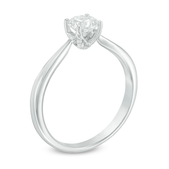 Love's Destiny by Zales 1/2 CT. T.w. Certified Diamond Solitaire Engagement Ring in 14K White Gold (I/I1)