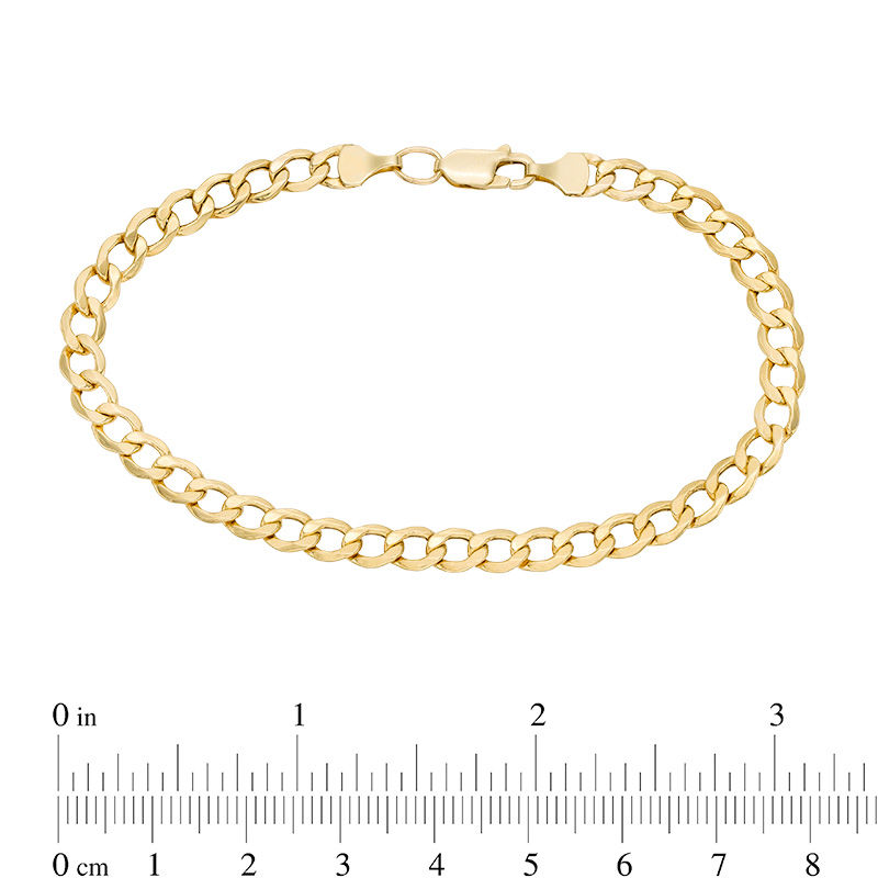 Main Image 3 of 5.3mm Curb Chain Necklace and Bracelet Set in 10K Gold