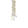 Thumbnail Image 2 of 5 CT. T.W. Baguette and Round Diamond Wave Bracelet in 10K Gold - 7.25"