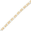 Thumbnail Image 1 of 1 CT. T.W. Baguette and Round Diamond Tennis Bracelet in 14K Gold