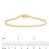 Thumbnail Image 3 of 1 CT. T.W. Baguette and Round Diamond Tennis Bracelet in 14K Gold