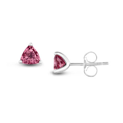 Azeztulite Earrings Trillion Stud Earrings Certificate of Authenticity Included 7mm Synergy 12 Stone! Faceted Gem Quality Azeztulite
