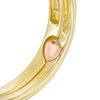Thumbnail Image 3 of 1/6 CT. T.W. Composite Diamond Flower Vintage-Style Interlocking Bridal Set in 10K Gold
