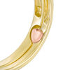 Thumbnail Image 4 of 1/6 CT. T.W. Composite Diamond Flower Vintage-Style Interlocking Bridal Set in 10K Gold