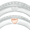 Thumbnail Image 4 of 1/5 CT. T.W. Diamond Duo Wedding Band Set in 10K White Gold