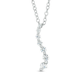 1 CT. T.W. Journey Diamond Pendant in 