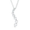 Thumbnail Image 0 of 1/2 CT. T.W. Journey Diamond Pendant in 14K White Gold