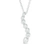 Thumbnail Image 0 of 3/4 CT. T.W. Journey Diamond Pendant in 14K White Gold