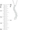 Thumbnail Image 1 of 3/4 CT. T.W. Journey Diamond Pendant in 14K White Gold