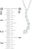 Thumbnail Image 1 of 1/10 CT. T.W. Journey Diamond Pendant in 14K White Gold