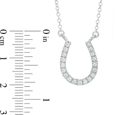 1/4 CT. T.W. Diamond Horseshoe Necklace 