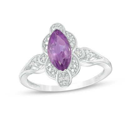 marquise amethyst ring