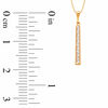 Thumbnail Image 1 of 1/5 CT. T.W. Diamond Linear Pendant in 10K Gold