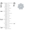 Thumbnail Image 2 of 1/4 CT. T.W. Diamond Starburst Frame Stud Earrings in Sterling Silver