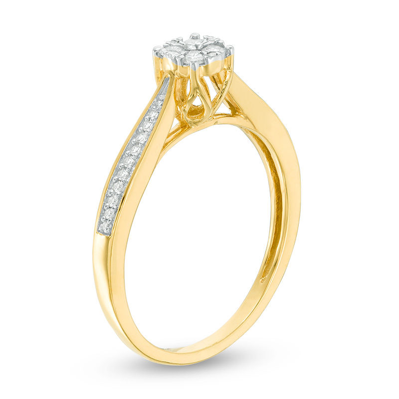Main Image 2 of 1/5 CT. T.W. Composite Diamond Promise Ring in 10K Gold