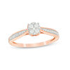 Thumbnail Image 1 of 1/5 CT. T.W. Multi-Diamond Promise Ring in 10K Rose Gold
