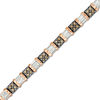 Thumbnail Image 1 of 1 CT. T.W. Champagne and White Diamond Tennis Bracelet in 10K Rose Gold