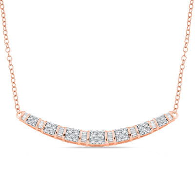 Diamond bar hotsell necklace zales