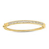 Thumbnail Image 1 of 1/2 CT. T.W. Baguette and Round Diamond Bangle in 10K Gold