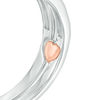 Thumbnail Image 4 of 1/8 CT. T.W. Composite Diamond Frame Vintage-Style Interlocking Bridal Set in 10K White Gold