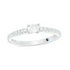 Thumbnail Image 1 of Vera Wang Love Collection 1/3 CT. T.W. Oval Diamond Sideways Stackable Band in 14K White Gold