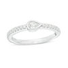 Thumbnail Image 0 of Vera Wang Love Collection 1/3 CT. T.W. Pear-Shaped Diamond Sideways Stackable Band in 14K White Gold