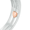 Thumbnail Image 4 of 1/2 CT. T.W. Emerald-Cut Diamond Frame Vintage-Style Interlocking Bridal Set in 10K White Gold