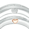 Thumbnail Image 4 of 1/8 CT. T.W. Diamond Duo Wedding Band Set in 10K White Gold - Size 7 and 10