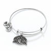 Thumbnail Image 0 of Alex and Ani Guardian of Healing Charm Bangle in Silver-Tone Brass
