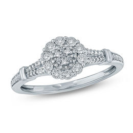 1/20 CT. T.W. Composite Diamond Promise Ring in Sterling Silver
