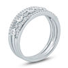 Thumbnail Image 1 of 1/4 CT. T.W. Diamond Three Piece Stackable Band Set in 10K White Gold