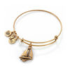 Thumbnail Image 0 of Alex and Ani Sailboat Charm Bangle in Gold-Tone Brass