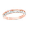 Thumbnail Image 0 of 1/4 CT. T.W. Diamond Stacked Anniversary Band in 10K Rose Gold
