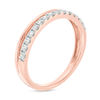 Thumbnail Image 2 of 1/4 CT. T.W. Diamond Stacked Anniversary Band in 10K Rose Gold