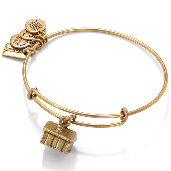 Alex and Ani Monopoly House Charm Bangle in Gold-Tone Brass