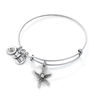Thumbnail Image 1 of Alex and Ani Starfish Charm Bangle in Silver-Tone Brass