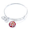 Thumbnail Image 1 of Alex and Ani Multi-Color Enamel Gingerbread Man Charm Bangle in Brass with Silver Electroplate