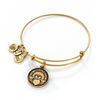 Thumbnail Image 1 of Alex and Ani Claddagh Charm Bangle in Gold-Tone Brass