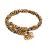 Thumbnail Image 0 of Alex and Ani Forest's Blessing Jasper Crystal and Beaded Wrap Bangle in Gold-Tone Brass