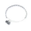 Thumbnail Image 1 of Alex and Ani Jordan Beaded Bangle in Silver-Tone Brass
