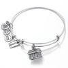 Thumbnail Image 0 of Alex and Ani Monopoly House Charm Bangle in Silver-Tone Brass
