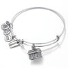 Thumbnail Image 1 of Alex and Ani Monopoly House Charm Bangle in Silver-Tone Brass