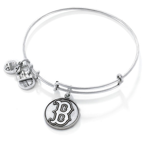 Alex and Ani Boston Red Sox Logo Charm Bangle in Silver-Tone Brass