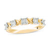 Thumbnail Image 1 of Cherished Promise Collection™ 1/10 CT. T.W. Diamond "XO" Stackable Band in 10K Gold