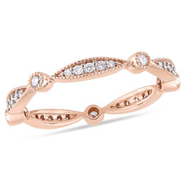 View All Wedding Zales T W Diamond Alternating Vintage Style Eternity Wedding Band In 10k